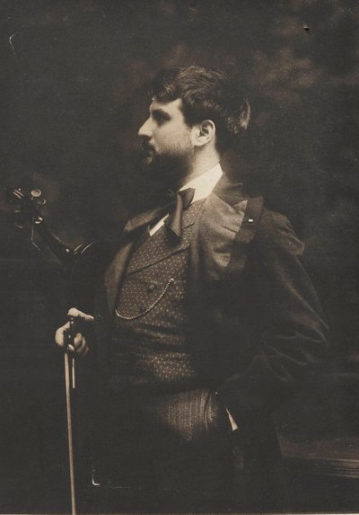 Portræt af violinisten og komponisten Joan Manén y Planas 1883-1971, ca. 1910. af Pau Audouard