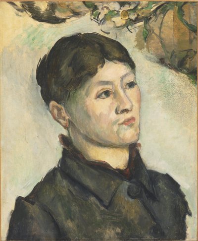Portræt af Madame Cézanne af Paul Cézanne