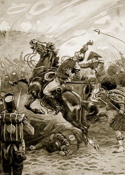 Sir Edward Pakenhams død, illustration fra 