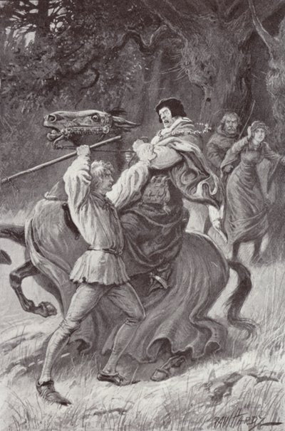 Illustration til The Cloister and The Hearth af Charles Reade (litho) af Paul (after) Hardy