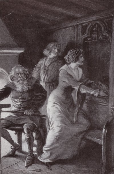 Illustration til The Cloister and The Hearth af Charles Reade (litho) af Paul (after) Hardy