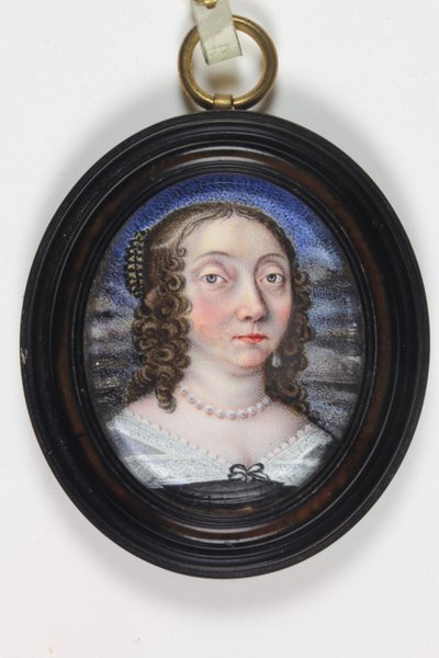 Mademoiselle Le Lou (akvarel på elfenben) af Paul (attr.to) Prieur