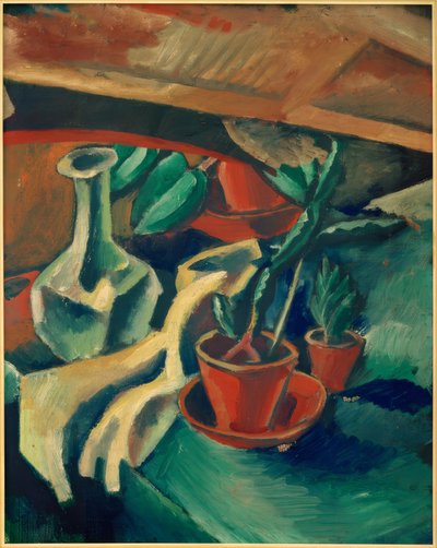 Kaktus og karaffel af Paul Adolf Seehaus