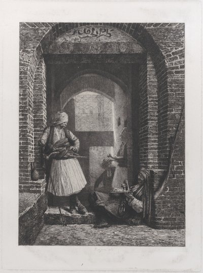 Arnaut Guardhouse i Kairo, 1868., 1868. af Paul Adolphe Rajon