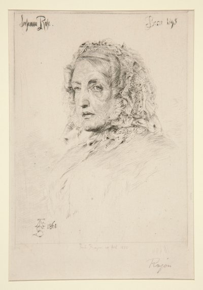 Suzanna Rose, efter Sandys af Paul Adolphe Rajon