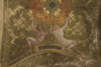 Dekorationer til peristylhvælvingen i Petit Palais, mellem 1909 og 1910 (arkitektonisk udsmykning) af Paul Albert Baudouin