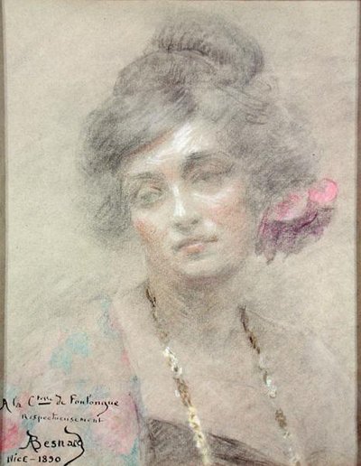 Portræt af en kvinde af Paul Albert Besnard