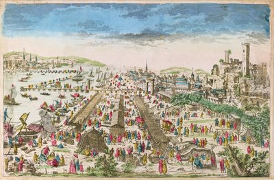 Fair of Beaucaire og udsigt over Tarascon af Paul André Basset