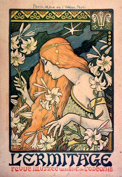 Eremitagen, illustreret magasin, plakat, 1897. af Paul Berthon