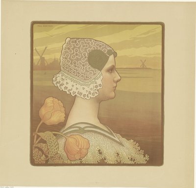 Portræt af Wilhelmina, dronning af Holland af Paul Berthon