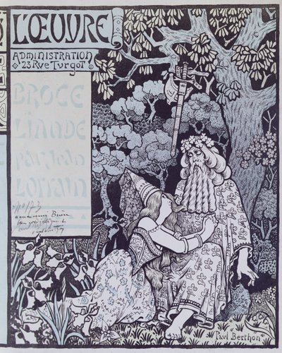 The Enchanter Merlin and the Fairy Vivien in the Forest of Broceliande, fra 