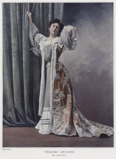 Jeanne Cheirel, fransk skuespillerinde (farvet foto) af Paul Boyer