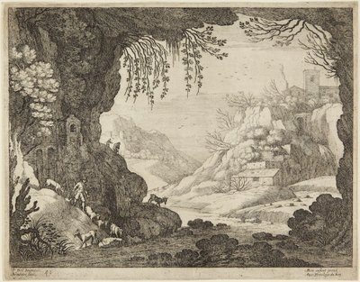 Gedepasser i en hule af Paul Bril