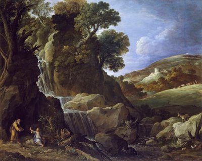 Kristus fristet i ørkenen, 1626 af Paul Bril