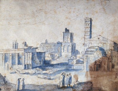 Udsigt over Rom af Paul Bril (Brill) af Paul Bril