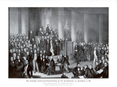 Tysk nationalforsamling, Frankfurt, 1900. af Paul Burde