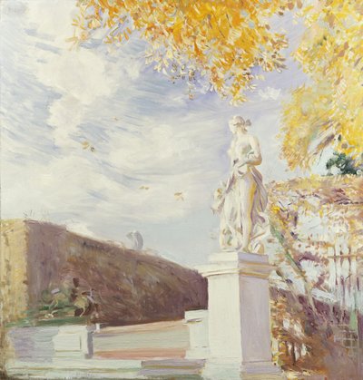 En statue af Venus i Versailles have, 1896 af Paul Cesar Helleu