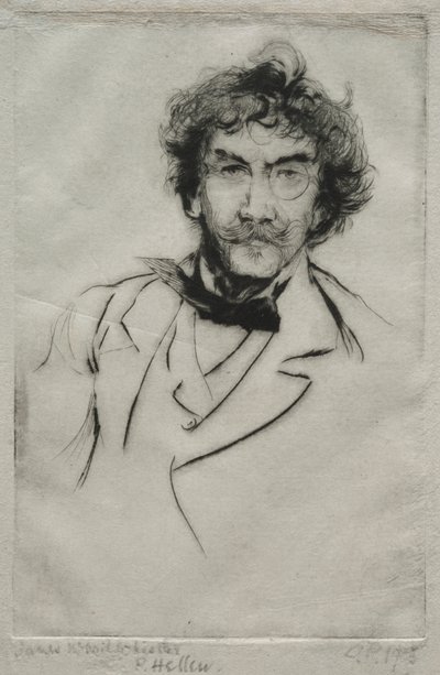 James MacNeill Whistler af Paul Cesar Helleu