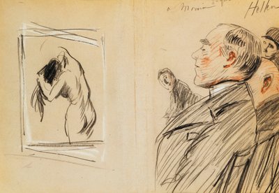 Monsieur Fiquet beundrer en pastel af Degas af Paul Cesar Helleu