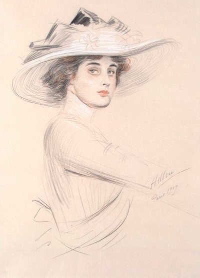 Portræt af en kvinde, 1909. af Paul Cesar Helleu