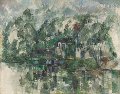 Ved Vandkanten, ca. 1890 (olie på lærred) af Paul Cézanne
