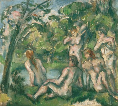 Badegæster af Paul Cézanne