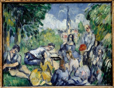 Morgenmad på græsset Maleri af Paul Cezanne (1839-1906) 1875 søn. 0,21x0,27 m Paris, Musee de l