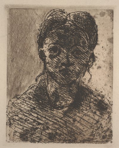 Hovedet af en ung pige af Paul Cézanne