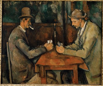 Kortspillerne ... (olie på lærred) af Paul Cézanne