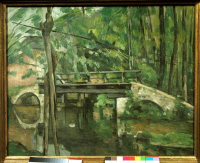Maincy Bridge eller "Mennecy Bridge". Maleri af Paul Cezanne (1839-1906) ca. 1879. Dim 0,58 x 0,72 m. Paris, Musee d