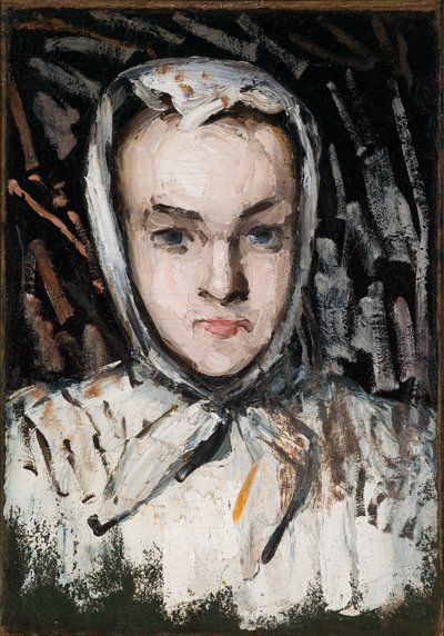 Marie Cézanne, kunstnerens søster (recto), kunstnerens mor (verso) af Paul Cézanne