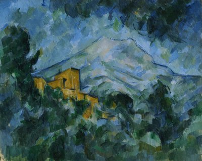 Mont Sainte-Victoire og Château Noir af Paul Cézanne