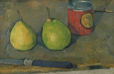 Pærer og kniv af Paul Cézanne