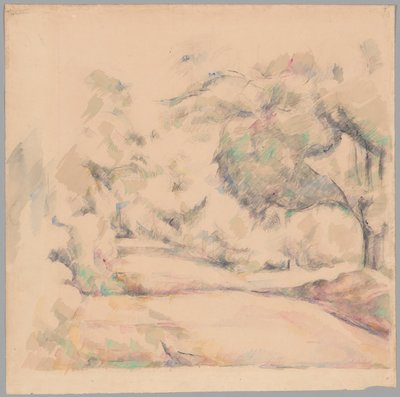 Vej i Provence af Paul Cézanne