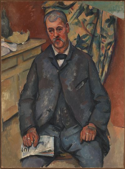 Siddende mand af Paul Cézanne