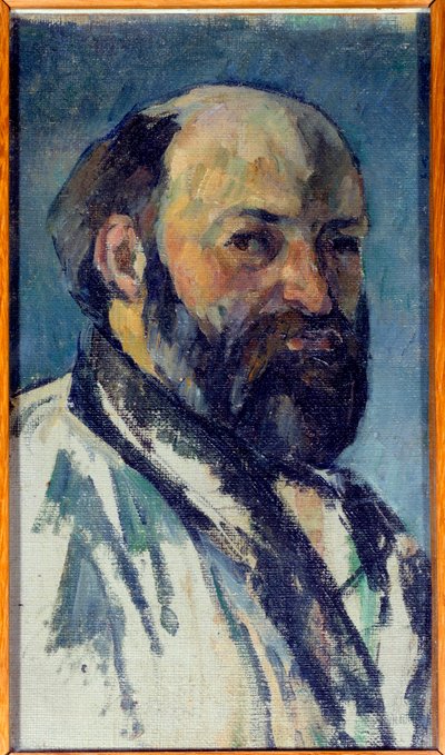 Selvportrætmaleri af Paul Cezanne (1839-1906) 1877 søn. 0,25x0,14 m Paris, Musee d