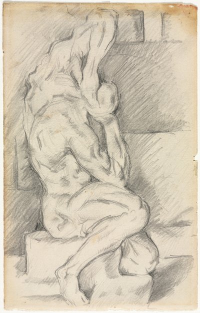 Skitse af anatomisk skulptur (recto) af Paul Cézanne