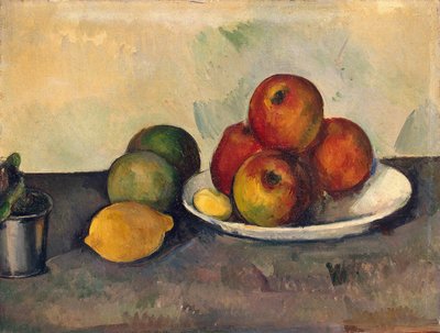 Stilleben med æbler, ca. 1890 (olie på lærred) af Paul Cézanne