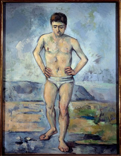 The Bader Maleri af Paul Cezanne (1839-1906) 1885 Søn. 1,27x0,96 m New York, museum for moderne kunst af Paul Cézanne