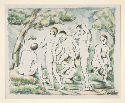 De badende (lille version) af Paul Cézanne
