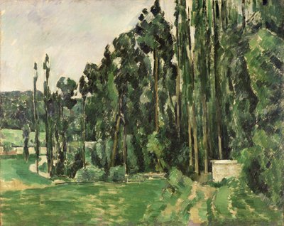 The Poplars, ca. 1879-82 (olie på lærred) af Paul Cézanne