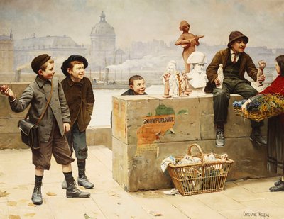 De unge sælgere af Paul Charles Chocarne Moreau