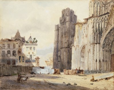 Katedralen i Köln af Paul Constantin Dominique Tetar van Elven