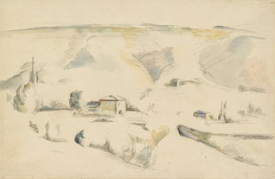 Udsigt over en dal, slutningen af det 19. århundrede af Paul Cézanne