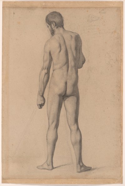 Akademisk nøgen, set bagfra af Paul Cézanne