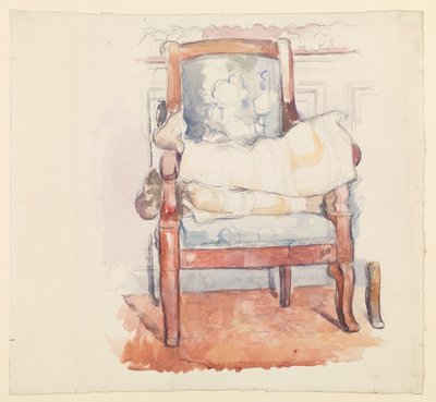 Lænestol, ca. 1885-90 ca af Paul Cézanne