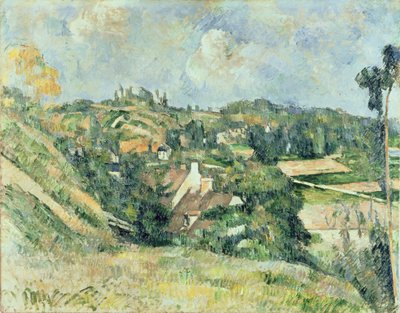 Auvers-sur-Oise, set fra Val Harme, 1879-82 af Paul Cézanne