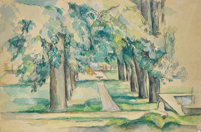 Avenue of Chestnut Trees ved Jas de Bouffan af Paul Cézanne