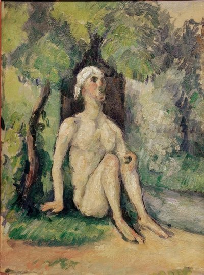 Badende i vandkanten af Paul Cézanne