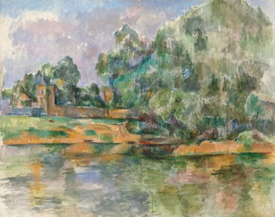 Seinebredden ved Médan, ca. 18851890. af Paul Cézanne